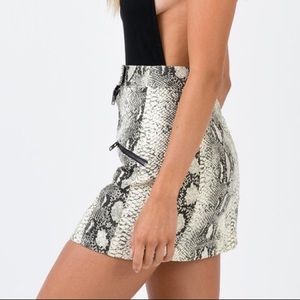 Princess Polly Snakeskin Skirt